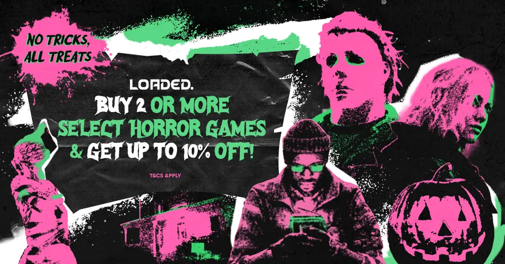 Loaded Halloween : jusqu’à 10 % sur deux jeux d’horreur éligibles ou plus, sous conditions