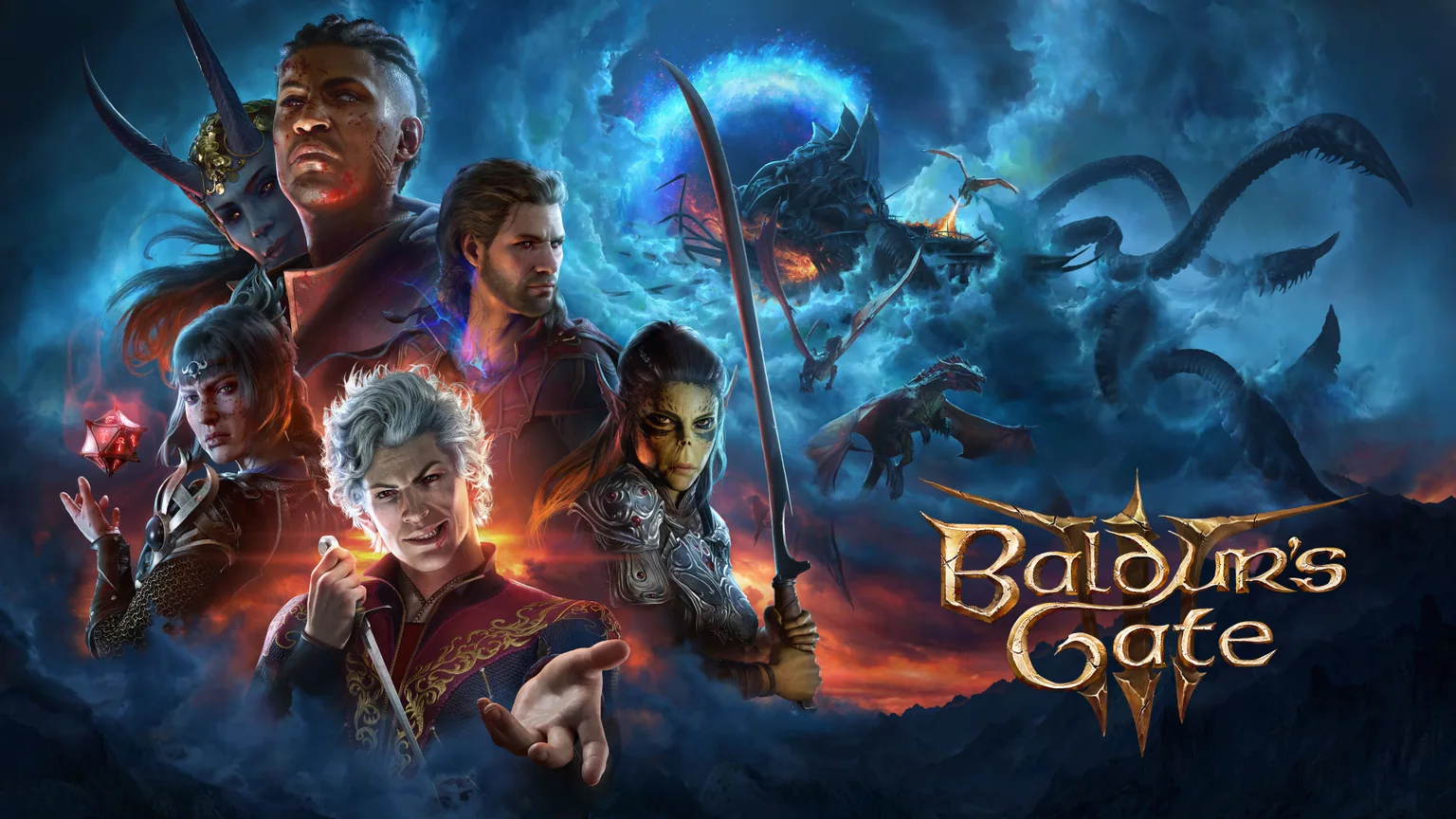 Les compagnons de Baldur’s Gate 3 réunis sur le visuel officiel du jeu