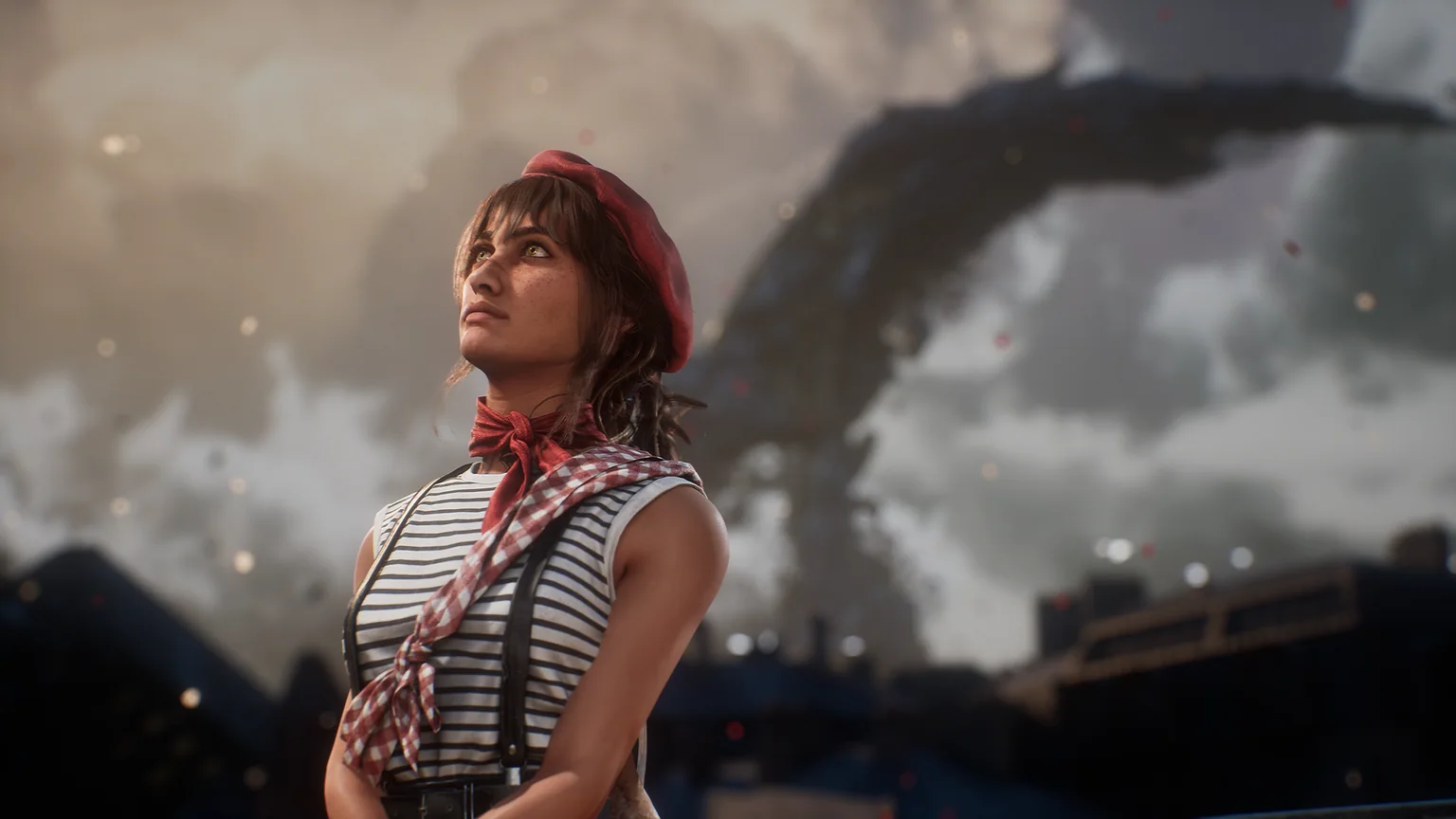 Maelle sous un ciel lumineux dans Clair Obscur Expedition 33