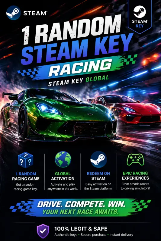 1 Random - Racing Steam Game — Steam, Standard