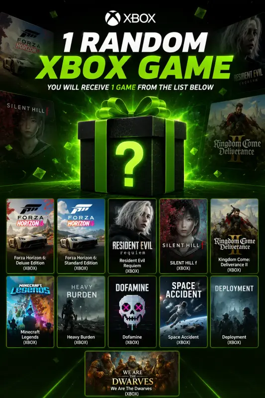 1 Random Xbox Game — Xbox One / Xbox Series X|S, Standard
