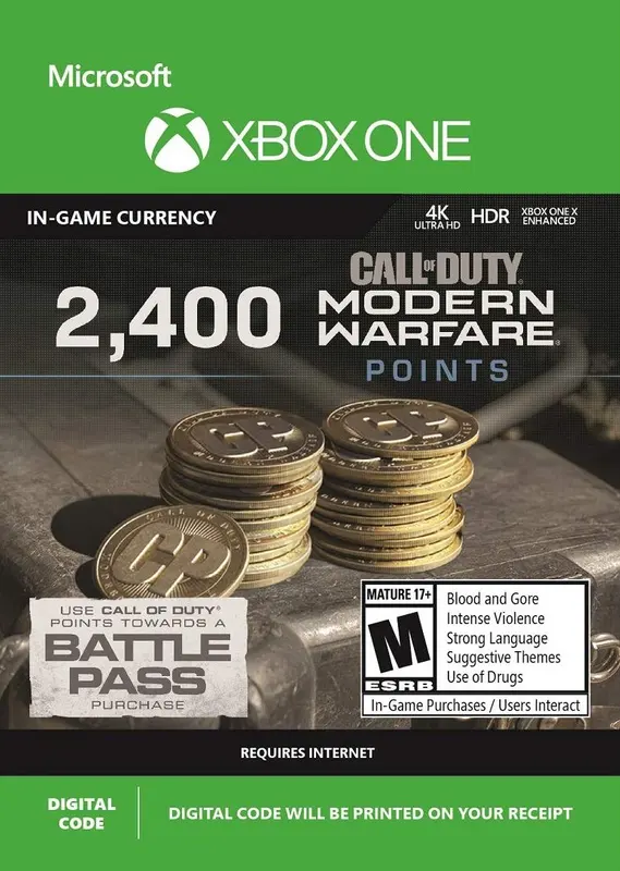 2400 Call of Duty: Modern Warfare Points — Xbox One, Standard