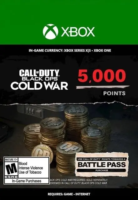 5,000 Call of Duty: Black Ops Cold War Points — Xbox Live, Standard