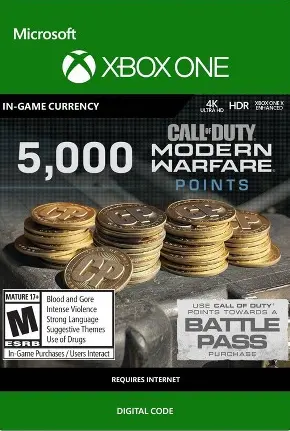 5000 Call of Duty: Modern Warfare Points — Xbox Live, Standard