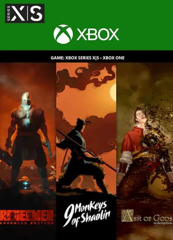 9 Monkeys of Shaolin + Ash of Gods + Redeemer: Bundle — Xbox Live, Standard