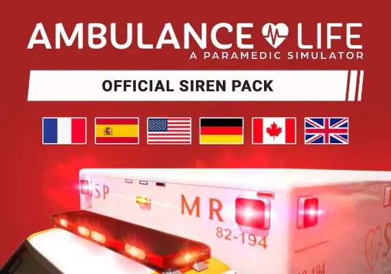 Jaquette de Ambulance Life: A Paramedic Simulator - Official Siren Pack DLC — DLC PC (Steam)