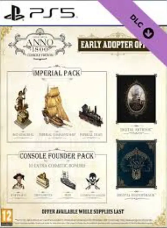 Anno 1800 - Early Adopter Offer (DLC) — PlayStation 5, Standard