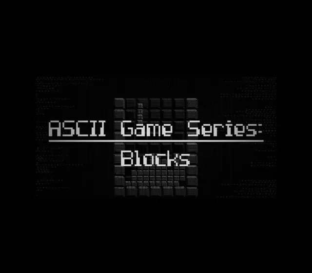 ASCII Game Series: Blocks — Steam, Standard
