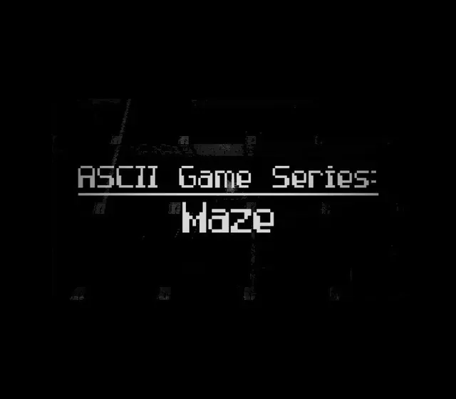 ASCII Game Series: Maze — Steam, Standard