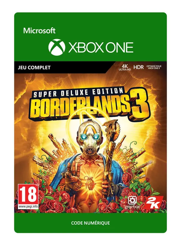 Jaquette de Borderlands 3 Super Deluxe Edition — jeu Xbox (Xbox One)