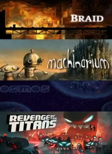 Braid, Osmos, Machinarium, Revenge of the Titans Bundle — Steam, Standard