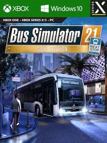 Jaquette de Bus Simulator 21 Next Stop | Gold Edition — jeu Xbox (Xbox Series X|S / PC)