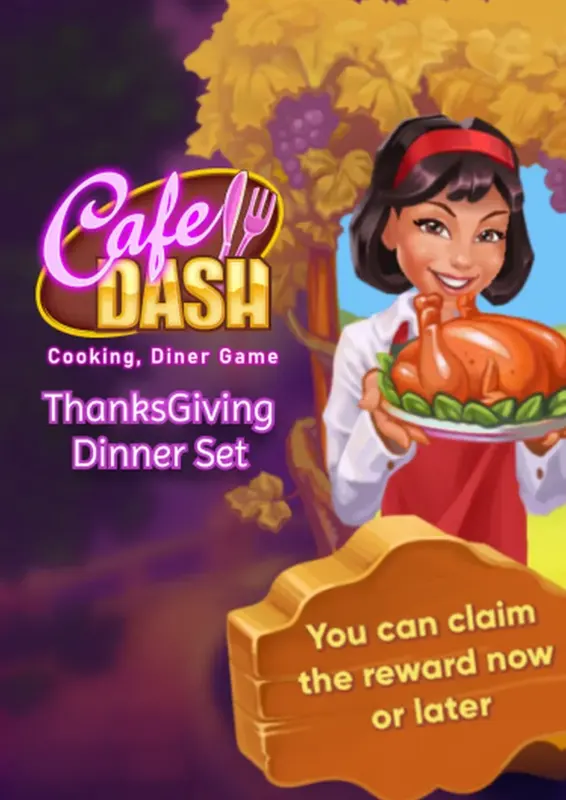 Cafe Dash: Cooking, Diner Game - Thanksgiving Dinner Set (DLC) — Steam, Standard