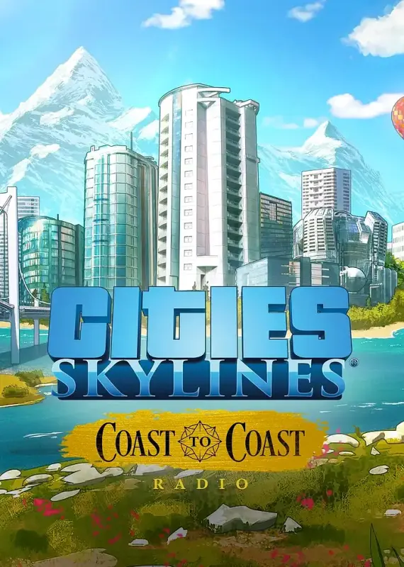 Cities Skylines - Coast to Coast Radio DLC — Steam, Standard