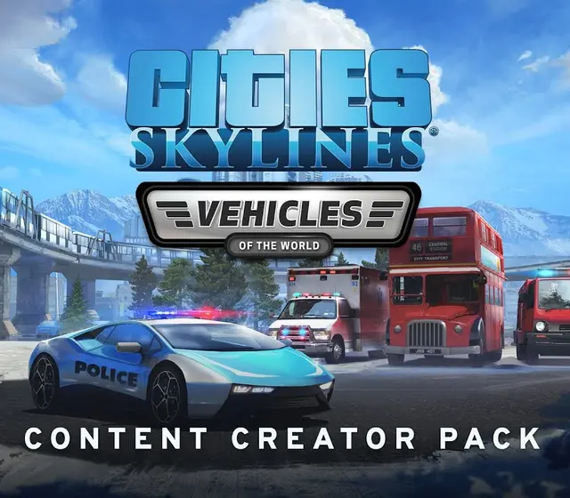 Cities: Skylines - Content Creator Pack: Vehicles of the World DLC — Steam, Standard