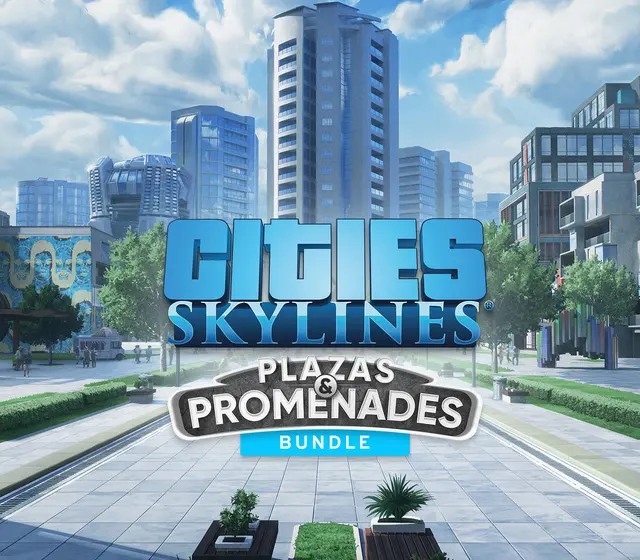 Cities: Skylines - Plazas & Promenades DLC Bundle — Steam, Standard