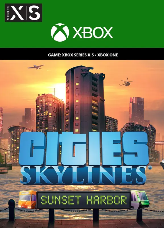 Cities: Skylines - Sunset Harbor (DLC) — Xbox Live, Standard