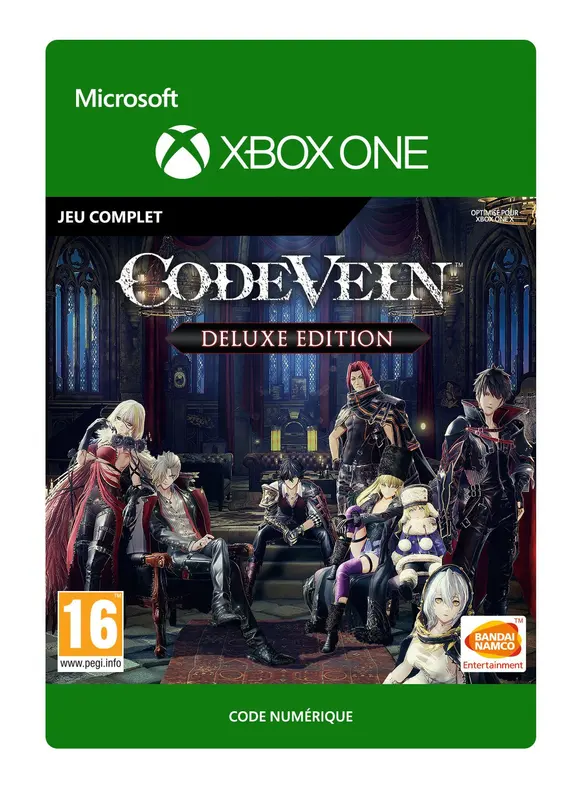 Jaquette de CODE VEIN Deluxe Edition — jeu Xbox (Xbox One)