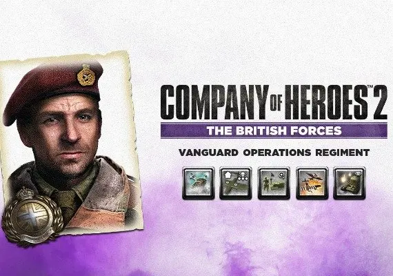 Company of Heroes 2: British Commander - Vanguard Operations Regiment DLC EN/DE/FR/IT/PL/CS/RU/ES — Steam, Standard
