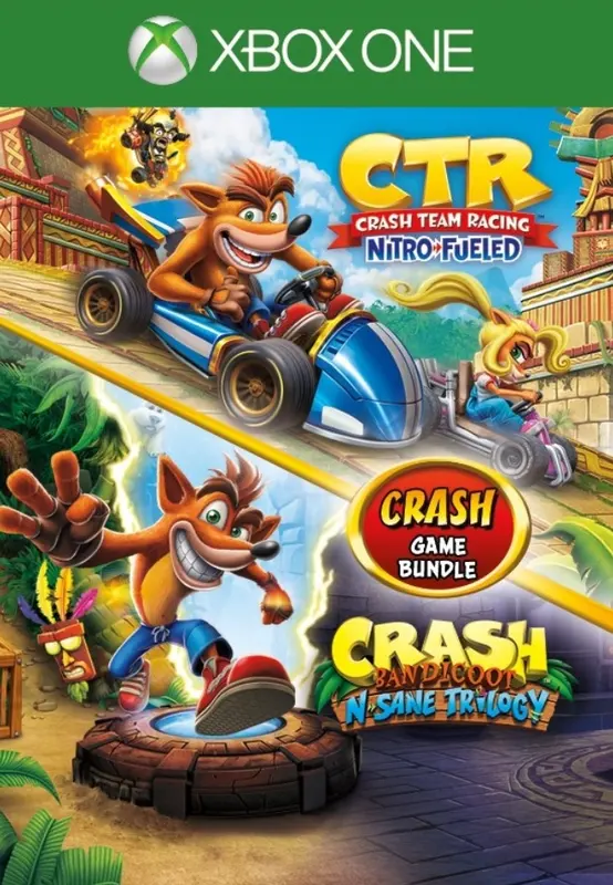 Crash Bandicoot Bundle - N. Sane Trilogy + CTR Nitro-Fueled — Xbox One, Standard