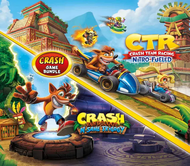 Crash Bandicoot Bundle - N. Sane Trilogy + CTR Nitro-Fueled — Xbox One, Standard