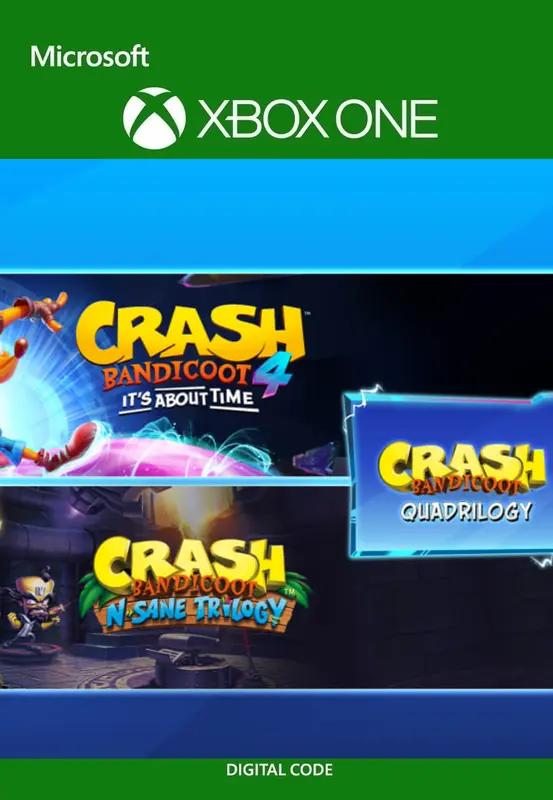 Crash Bandicoot - Quadrilogy Bundle — Xbox Live, Standard