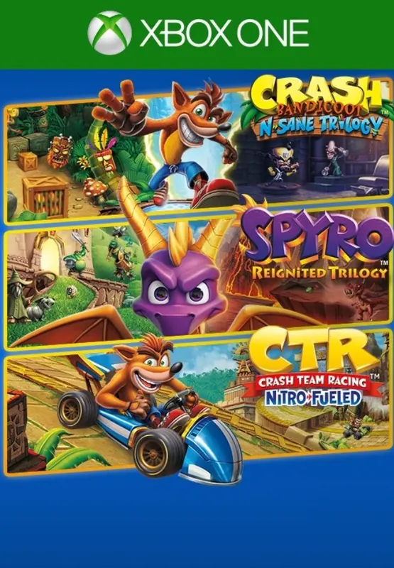 Crash + Spyro Triple Play Bundle — Xbox One, Standard