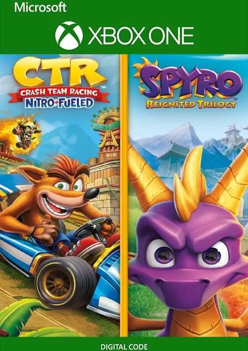 Crash Team Racing Nitro-Fueled + Spyro Game Bundle — Xbox Live, Standard