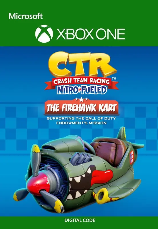 Crash Team Racing Nitro-Fueled - The Firehawk Kart (DLC) — Xbox Live, Standard