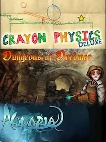 Crayon Physics Deluxe + Aquaria + Dungeons of Dredmor — Steam, Standard