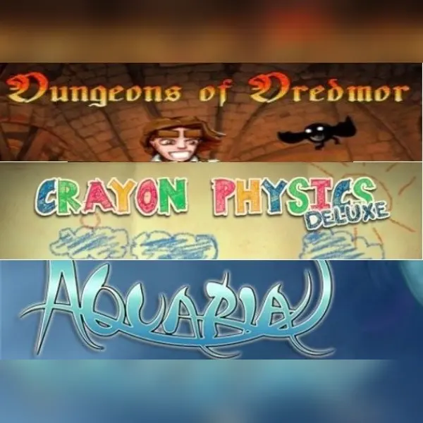 Crayon Physics Deluxe + Aquaria + Dungeons of Dredmor - Bundle — Steam, Standard