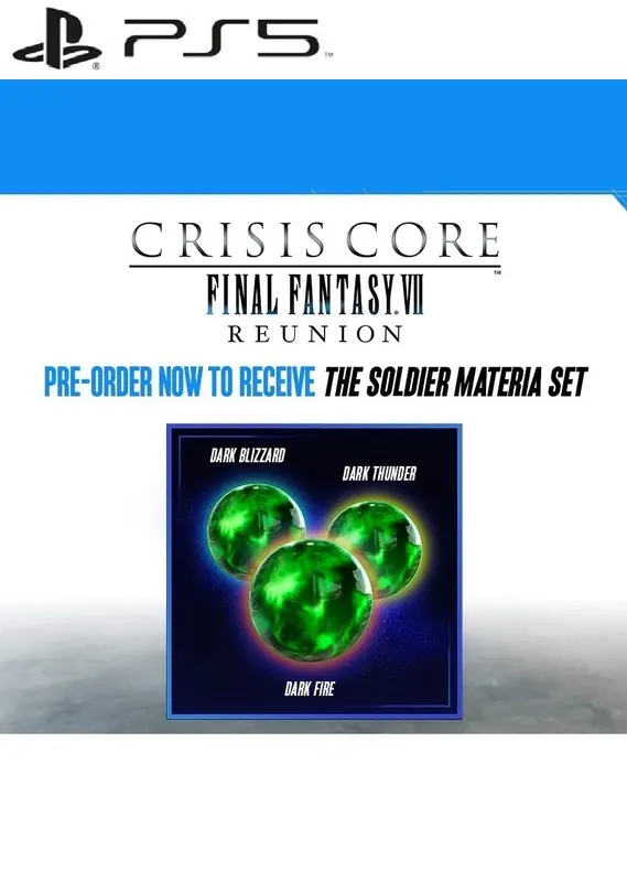 CRISIS CORE –FINAL FANTASY VII– REUNION Pre-Order Bonus (DLC) — PlayStation 5, Standard