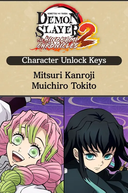Demon Slayer - Kimetsu no Yaiba - The Hinokami Chronicles 2 Character Unlock Keys: Muichiro Tokito and Mitsuri Kanroji (DLC) — PlayStation 4 / PlayStation 5, Standard