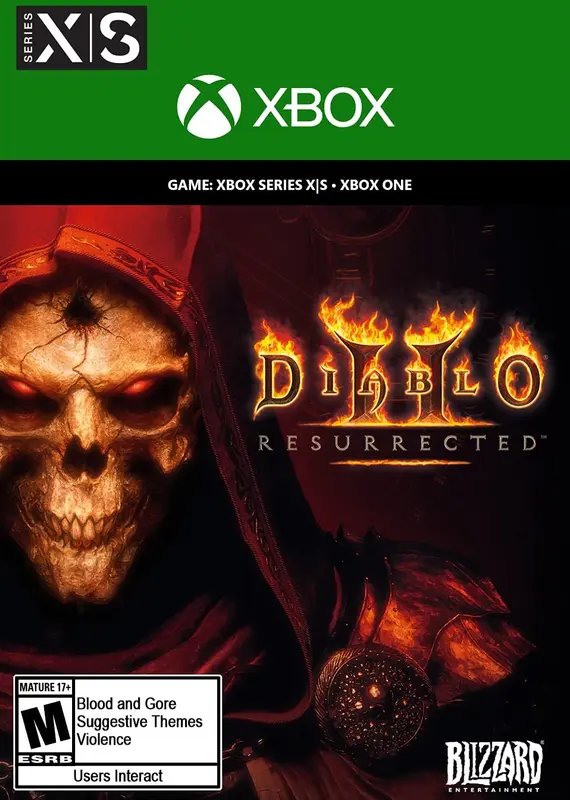 Jaquette de Diablo II: Resurrected — jeu Xbox (Xbox Live)