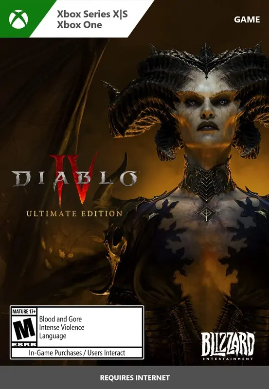 Jaquette de Diablo® IV - Ultimate Edition — jeu Xbox (Xbox Live)
