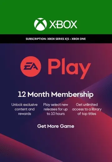 Jaquette de EA Play 12 months — jeu Xbox (Xbox Live)