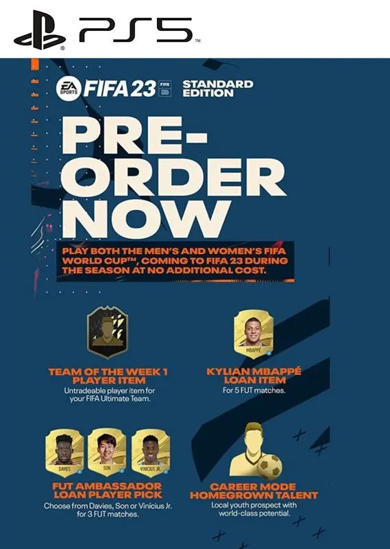 Jaquette de EA SPORTS™ FIFA 23 Standard Edition Pre-Order Bonus (DLC) — DLC PlayStation (PlayStation 5)