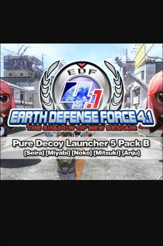 Jaquette de EARTH DEFENSE FORCE 4.1: Pure Decoy Launcher 5 Pack B (DLC) — DLC PC (Steam)
