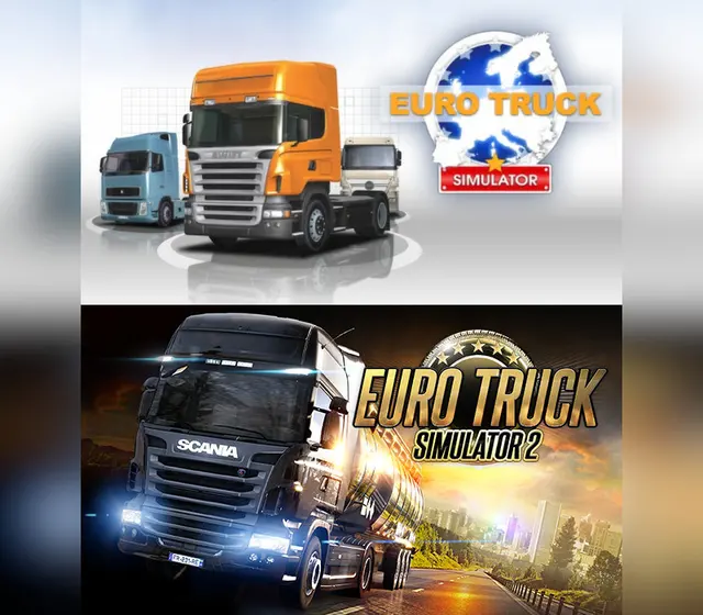 Euro Truck Simulator 1 + 2 Bundle — Steam, Standard