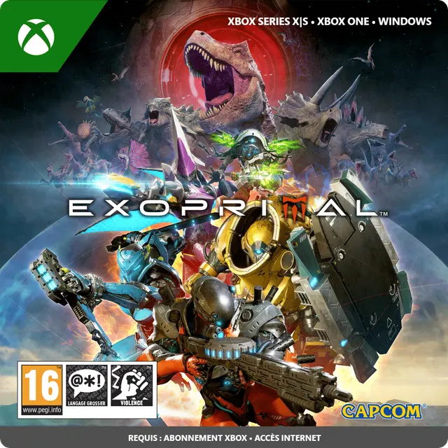 Jaquette de Exoprimal — jeu Xbox (Xbox One / Xbox Series X|S / PC)