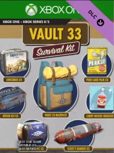 Fallout 76 - Vault 33 Survival Kit DLC — Xbox One, Standard