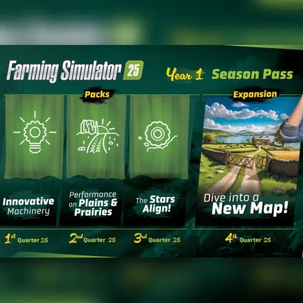 Farming Simulator 25 - Year 1 Season Pass (DLC) — Steam, Standard
