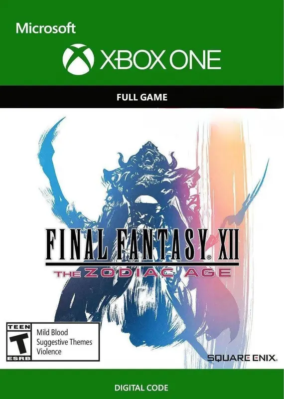Jaquette de Final Fantasy XII The Zodiac Age — jeu Xbox (Xbox One)