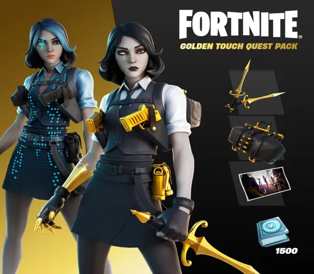 Fortnite - Golden Touch Quest Pack DLC — Xbox One, Gold