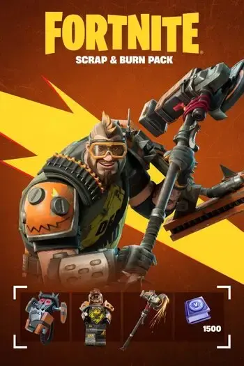 Fortnite - Scrap and Burn Pack DLC — Xbox One / Xbox Series X|S, Standard