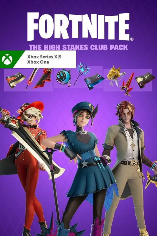 Fortnite - The High Stakes Club Pack (DLC) — Xbox Live, Standard