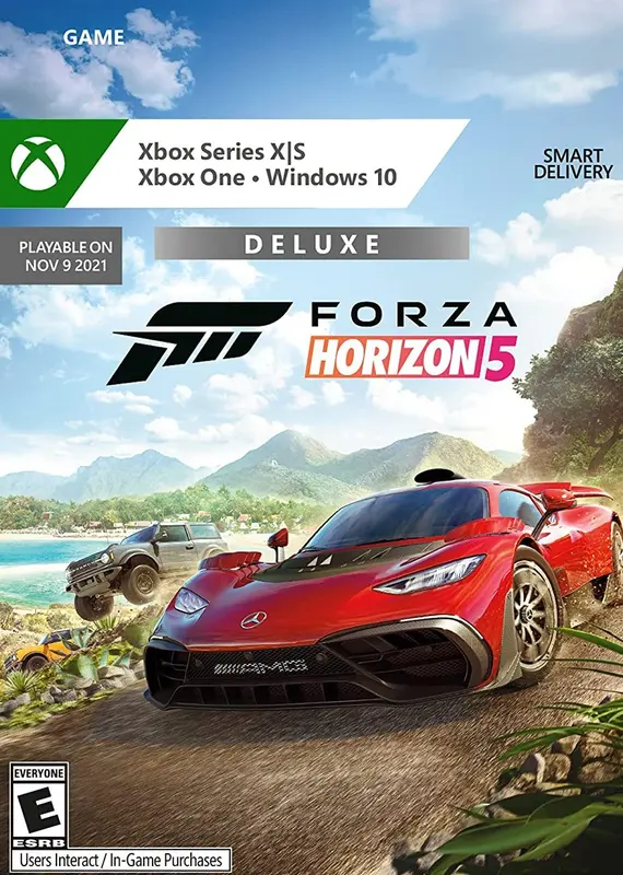 Jaquette de Forza Horizon 5 Deluxe Edition — jeu Xbox (Xbox Live / PC)