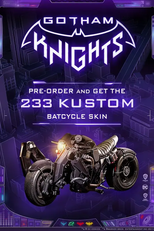 Gotham Knights 233 Kustom Batcycle Skin (DLC) — PlayStation 5, Standard