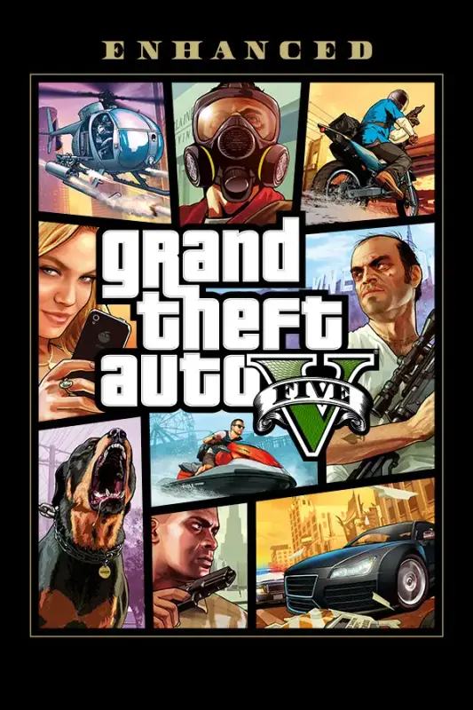 Grand Theft Auto V Enhanced and Great White Shark Card Bundle — Rockstar Games, Enhanced