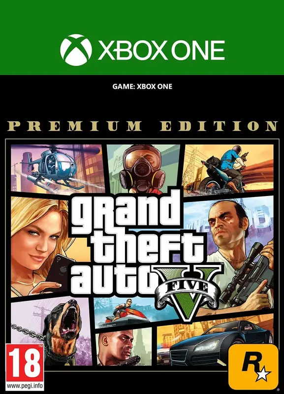 Jaquette de Grand Theft Auto V: Premium Edition — jeu Xbox (Xbox One)